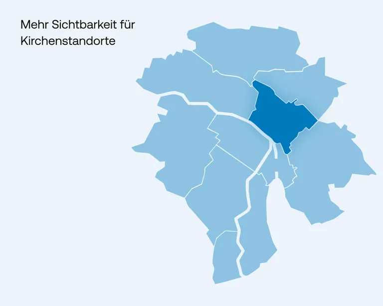 Locationsuche der Reformierten Kirche Zürich