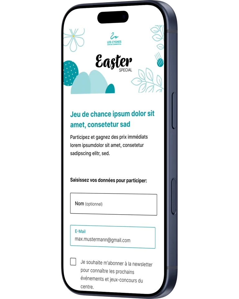 Onboarding der Wincasa Game Mobile App