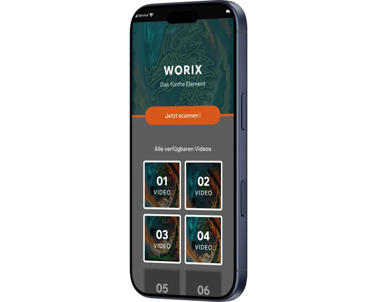 Kapitelübersicht der Worix Companion App