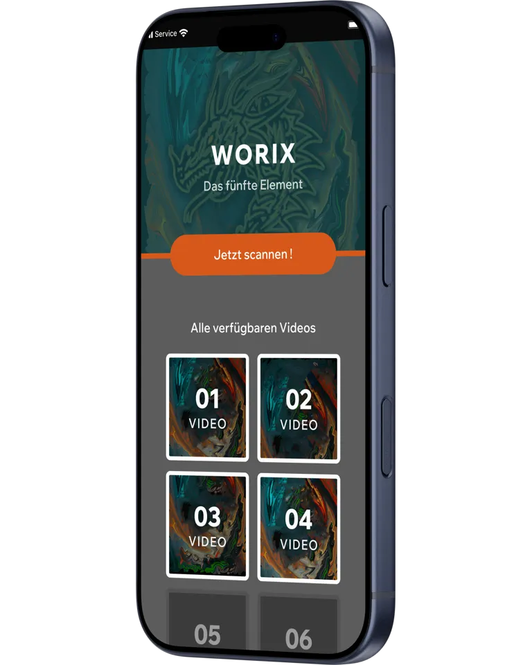 Kapitelübersicht der Worix Companion App Kapitelübersicht der Worix Companion App