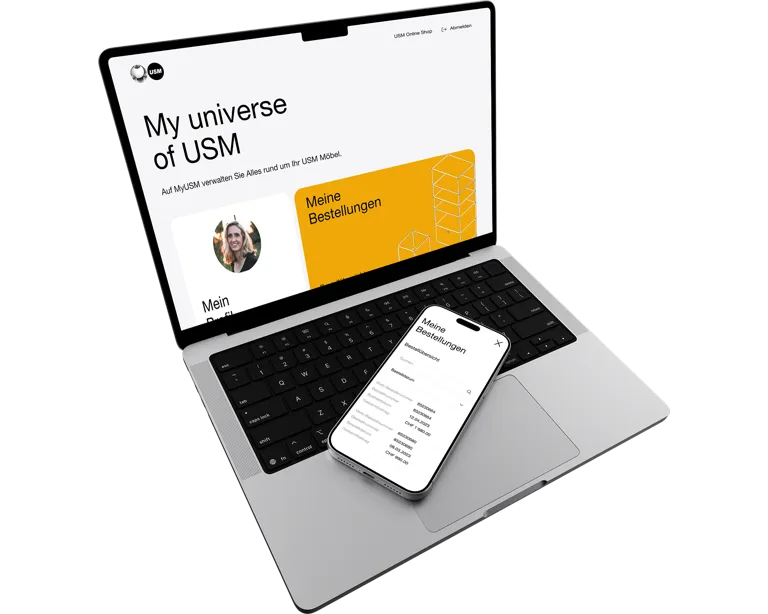 Dashboard und Konfigurationsseite der my USM Webapplikation