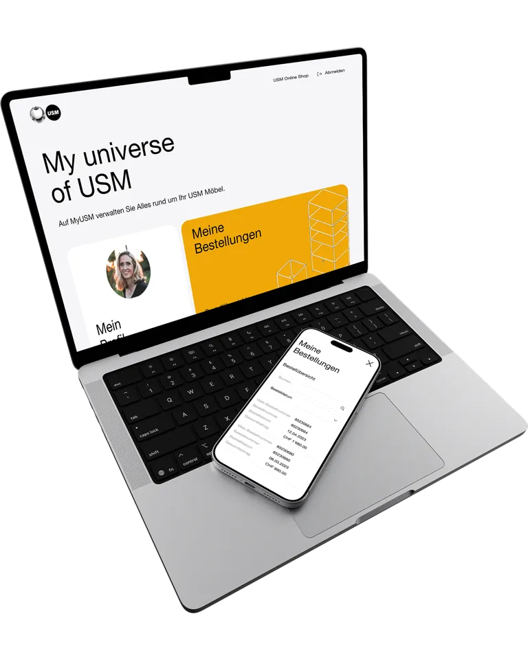 Dashboard und Konfigurationsseite der my USM Webapplikation Dashboard und Konfigurationsseite der my USM Webapplikation